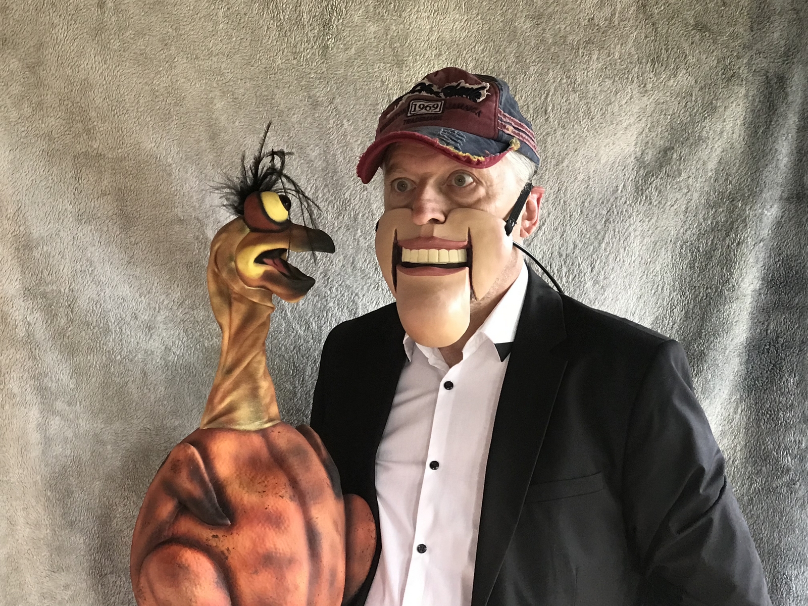Mr Hart als Spechpuppe